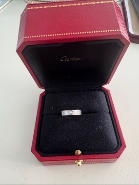 Cartier White Gold Diamond Love Ring